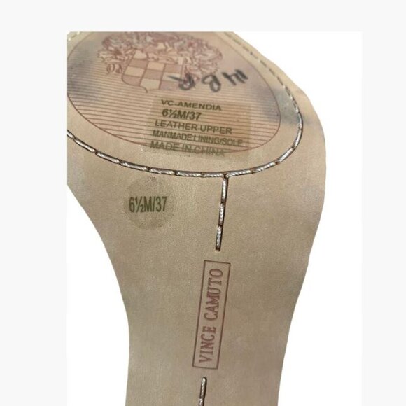 Vince Camuto High Heel Back Zip Peep Toe Snakeskin Shoes Booties  Size 6.5  EUC - Picture 14 of 15